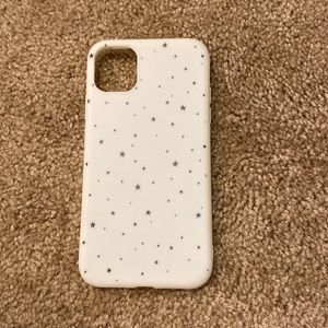 Iphone 11 case. white w/navy stars